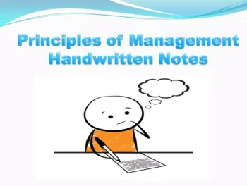 principles of management handwritten notes