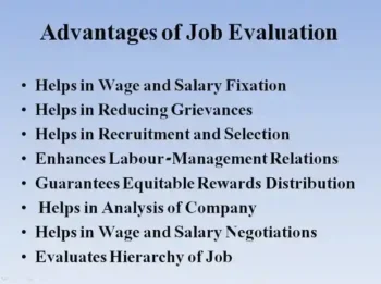 Advantages of Job-Evaluation