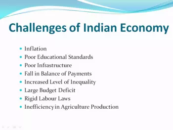 Challenges of Indian Economy
