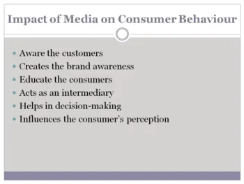 Impact of media on consumer Behaviour