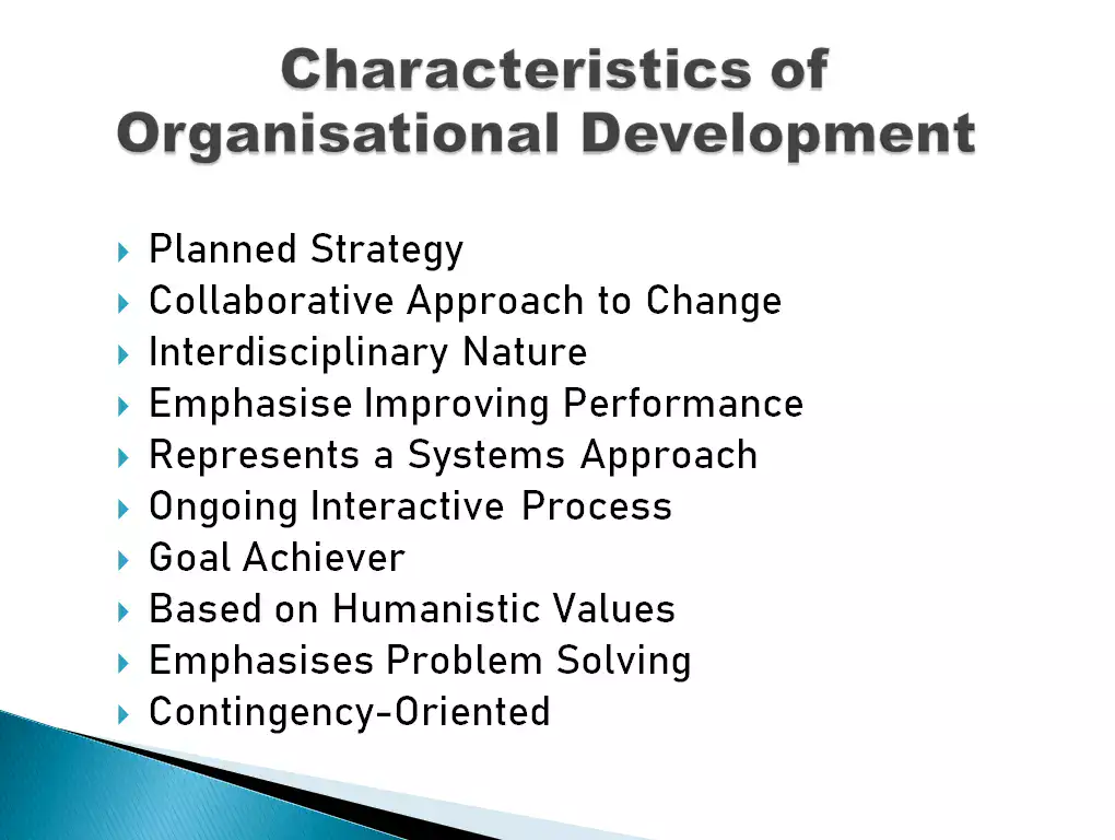 Characteristics of OD