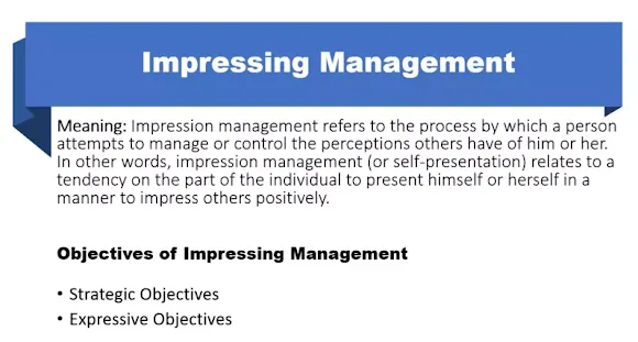 Impressing Management