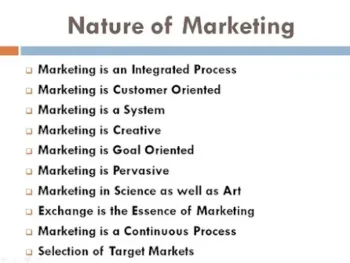 Nature of Marketing