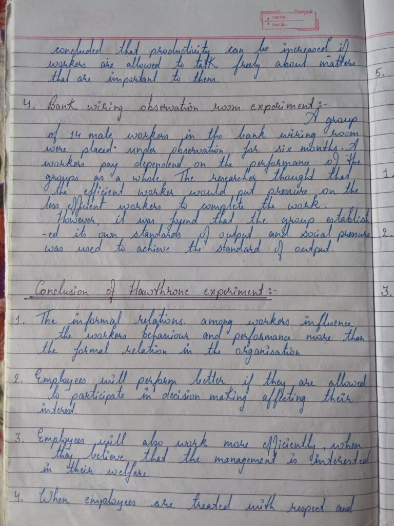 principles of management handwritten notes