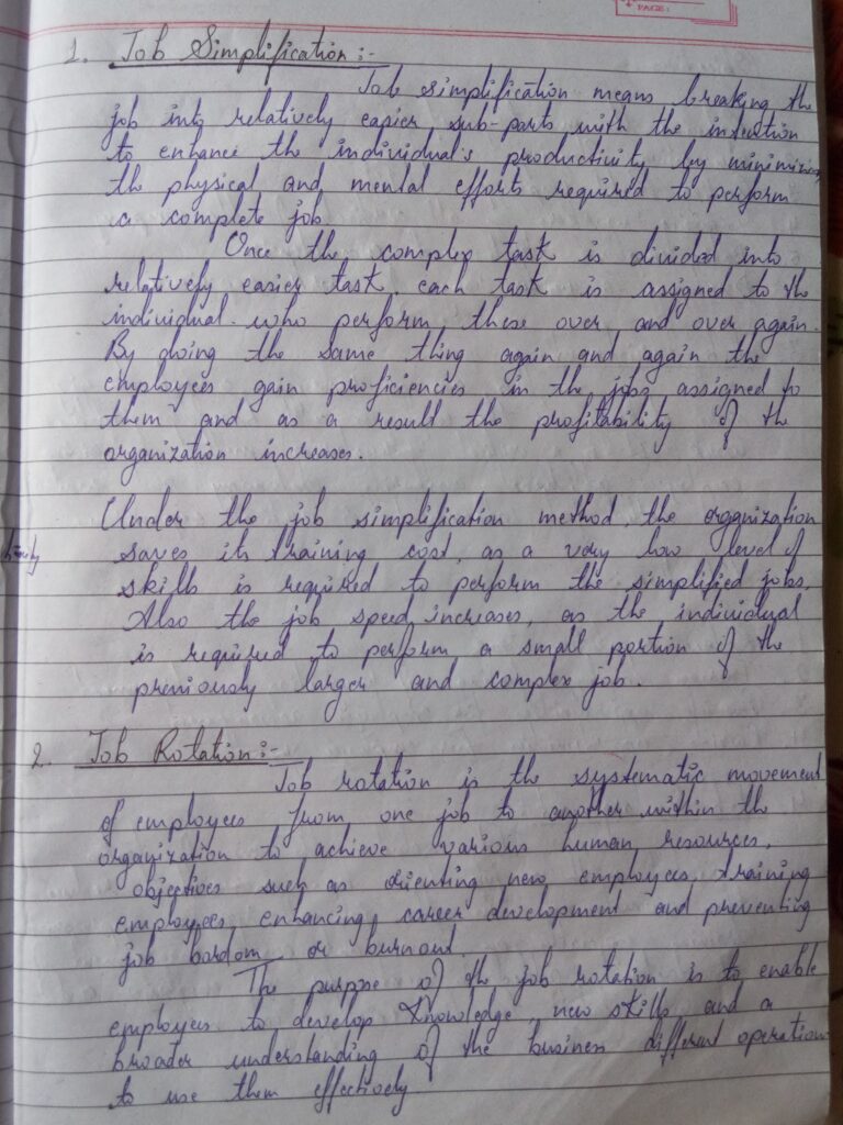 principles of management handwritten notes