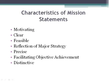Characteristics of Mission