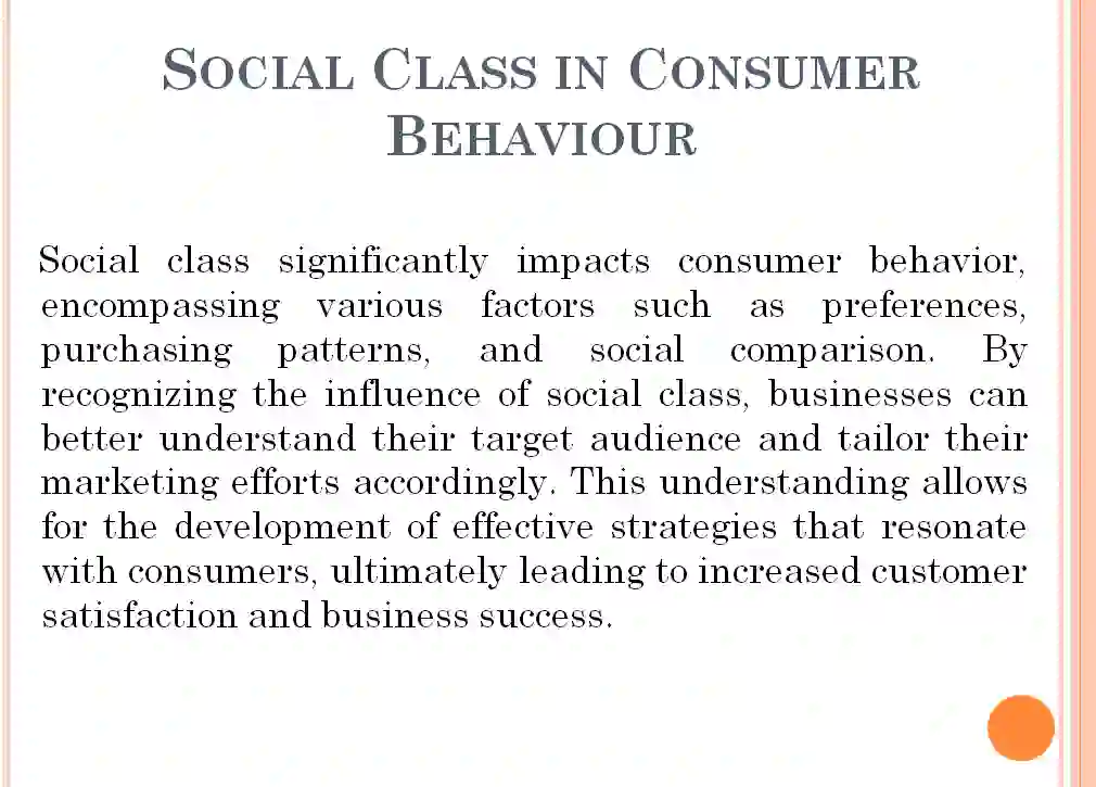 Social class in consumer behaviour